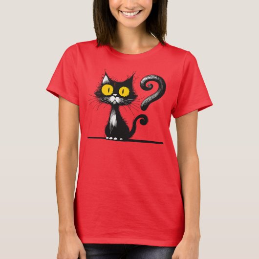 CAT gele ogen - T-shirt (Voorkant)