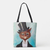 Cat Gentleman, Louis Wain Tote Bag (Achterkant)
