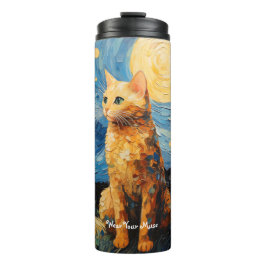 Cat gepersonaliseerde thermische tumbler thermosbeker