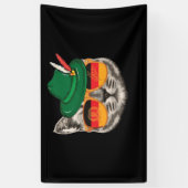 Cat German Flag Oktoberfest Pride Germany Festival Spandoek (Verticaal)