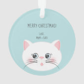 Cat Gesponnen-effect dag Ornament (achterkant)