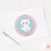 Cat Gesponnen-effect DayDit boek behoort tot Ronde Sticker (Envelop)