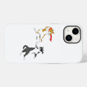 Cat gevecht Hoesje-Mate iPhone case (Achterkant (horizontaal))