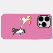 Cat gevecht Hoesje-Mate iPhone case (Achterkant (horizontaal))
