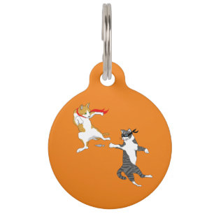 Cat-gevecht pet-ID-label Huisdierpenning
