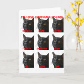 CAT gezichtsuitdrukkingen uitgelegd grafiek uitges Kaart (Gele Bloem)