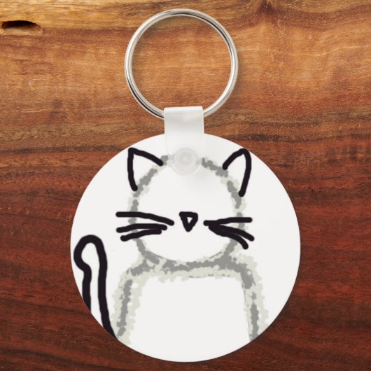 Cat Ghost Avatar Sleutelhanger (Voorkant)