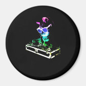 Cat Gift | Cat DJ Echt Cool Magneet (Voorkant)