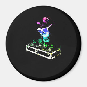 Cat Gift Cat DJ Echt Cool Magneet