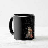 Cat Gift | Scarf de winter van het kattenseizoen Mok (Voorkant links)