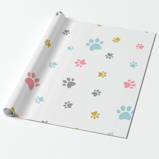 Cat gift wrapping paper cadeaupapier (Uitgerold)