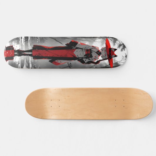 cat girl anime fan art persoonlijk skateboard (Horizontaal)