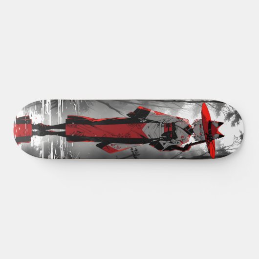 cat girl anime fan art persoonlijk skateboard (Horizontaal)