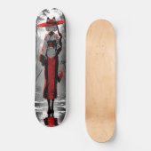 cat girl anime fan art persoonlijk skateboard (Voorkant)