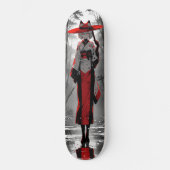 cat girl anime fan art persoonlijk skateboard (Voorkant)