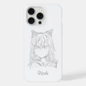 Cat Girl iPhone Hoesje (Achterkant)