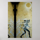 Cat Girl Night Poster (Voorkant)