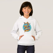 Cat Girl's Pullover Hoodie (Voorkant volledig)