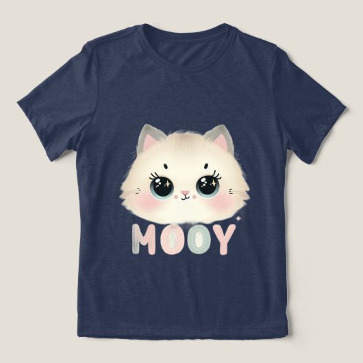 cat girs tee shirt for girs and women (Design voorkant)
