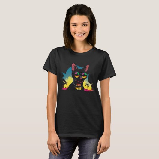Cat Glam T-shirt (Voorkant volledig)