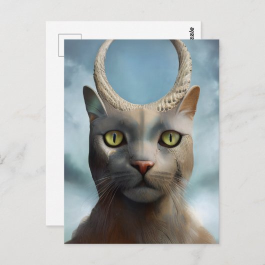 Cat God Briefkaart (Voorkant / Achterkant)
