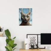 Cat God Poster (Thuiskantoor)