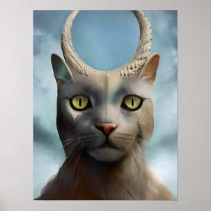 Cat God Poster
