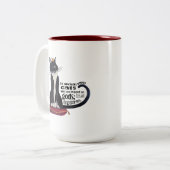 Cat God Two Tone Mok (Voorkant links)