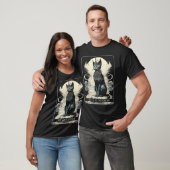 Cat Goddess Black Cat Tarot Kaart T-shirt (Unisex)