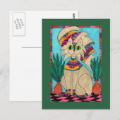 Cat Goddess Briefkaart (Voorkant / Achterkant)