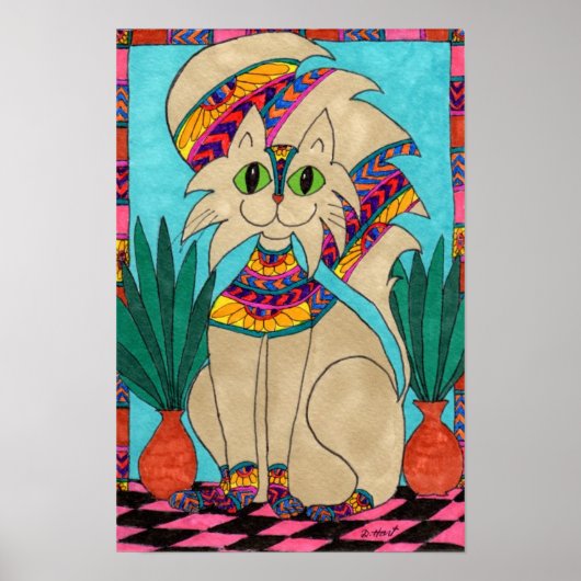 Cat Goddess Poster (Voorkant)