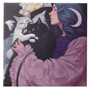 Cat Goddess Tegeltje