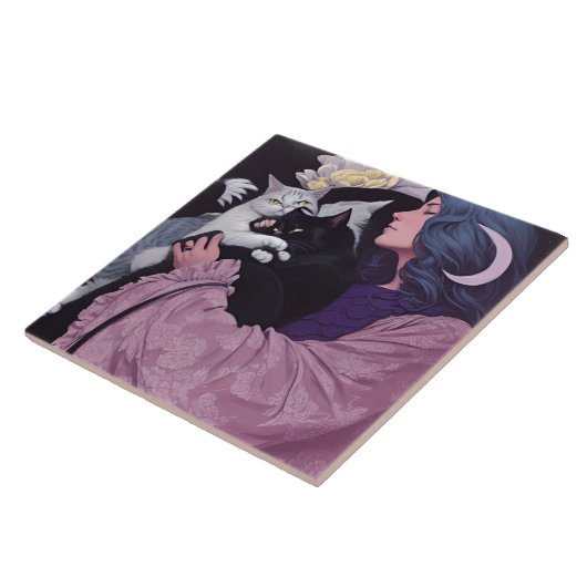 Cat Goddess Tegeltje (Zijkant)