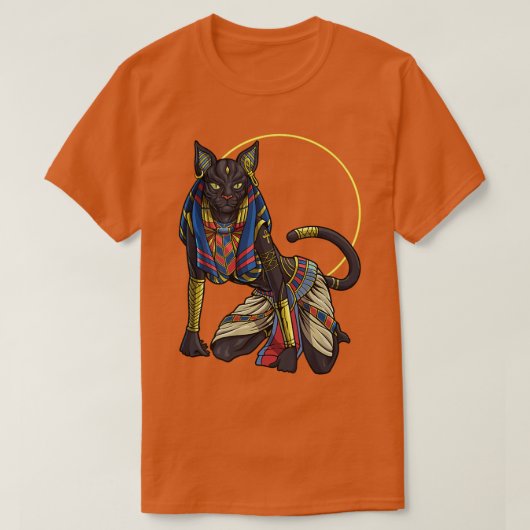 Cat GoddessEgyptian Goddess Bastet T-shirt (Design voorkant)