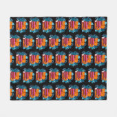 Cat goedgekeurd boeken patroon fleece deken (Voorkant (Horizontaal))