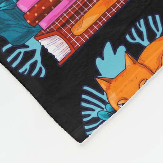Cat goedgekeurd boeken patroon fleece deken (Hoek)