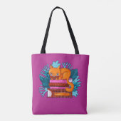 CAT Goedgekeurde boeken Roze Tote Bag (Achterkant)