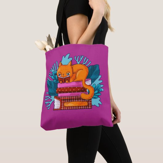 CAT Goedgekeurde boeken Roze Tote Bag (Dichtbij)