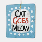 Cat Goes Meow Ornament (Links)