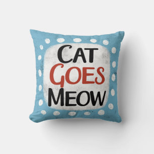 Cat Goes Meow Sierkussen