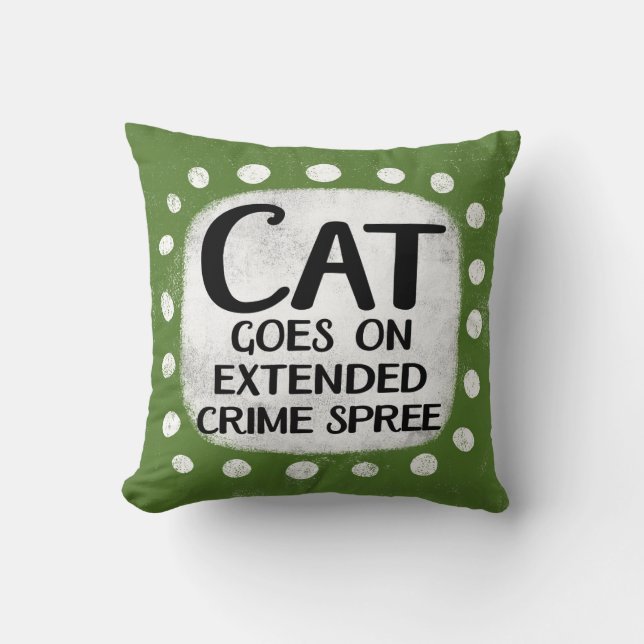 Cat Goes On Extended Crime Spree Sierkussen (Voorkant)