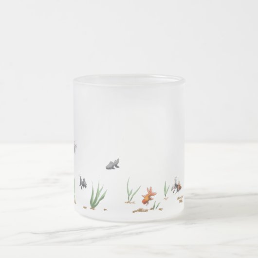 Cat Going Gevist doorschijnende Frosted Mok (Center)