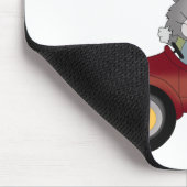 Cat Going Plaatsen Rode Auto shirts en Geschenken Muismat (Hoek)