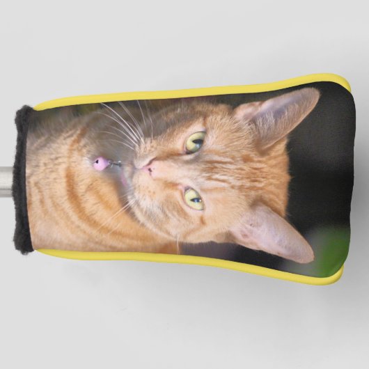 Cat Golf Head Hoesje Golfheadcover (Voorkant)