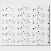 Cat Golfer Fun Schattige Monogram Cadeaupapier (Vlak)