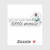 Cat Got Your Tongue Dark romance Boek Sticker (Vel)