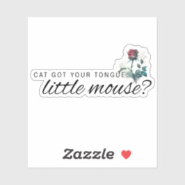 Cat Got Your Tongue Dark romance Boek Sticker