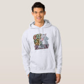 Cat Got Your Tongue? Funny Mischievous Kitty Hoodi Hoodie (Voorkant volledig)