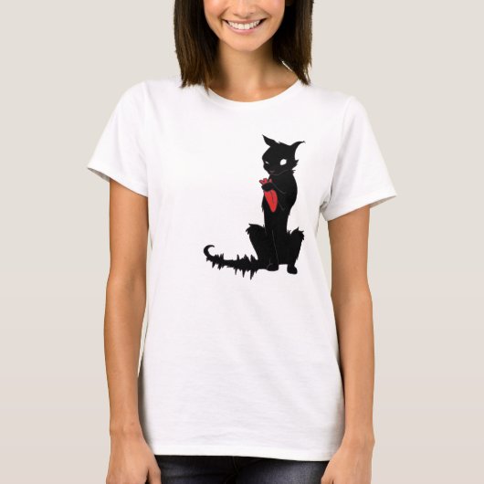 CAT GOT YOUR TONGUE shirt edgy top (Voorkant)