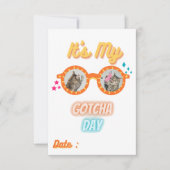 Cat Gotcha Dag Adoptiedag voor huisdieren Kitten V Kaart (Voorkant)